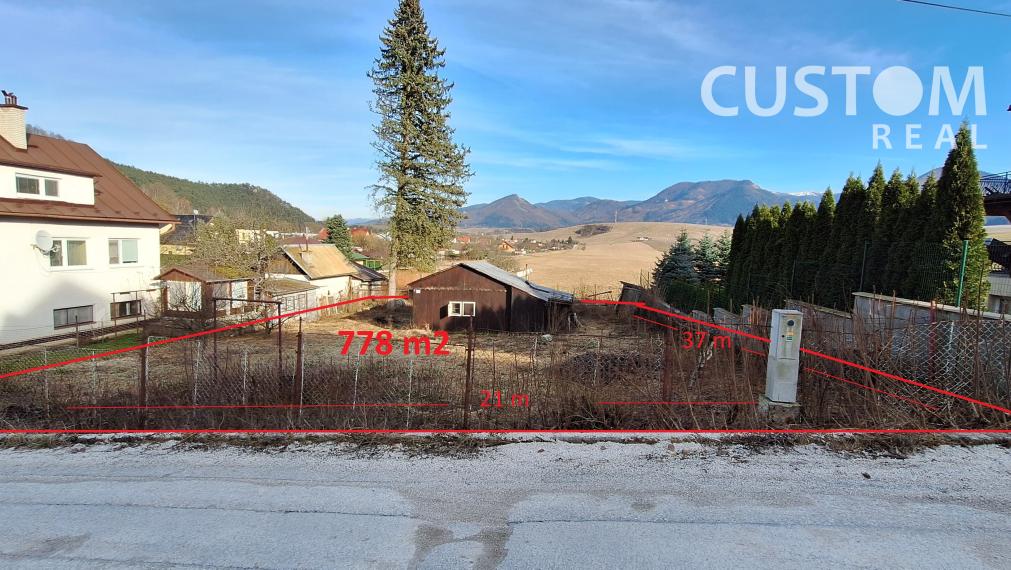 Predáme pozemok v Rajeckých Tepliciach o výmere 778 m2