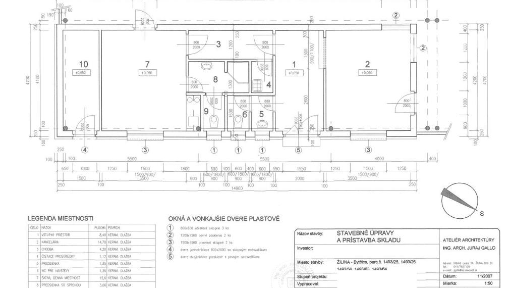 Predáme halu v Žiline o výmere 2466 m2,  s pozemkom 3572 m2