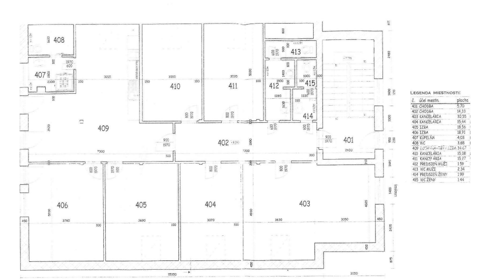 Kancelársky priestor s parkovaním priemyselná zóna