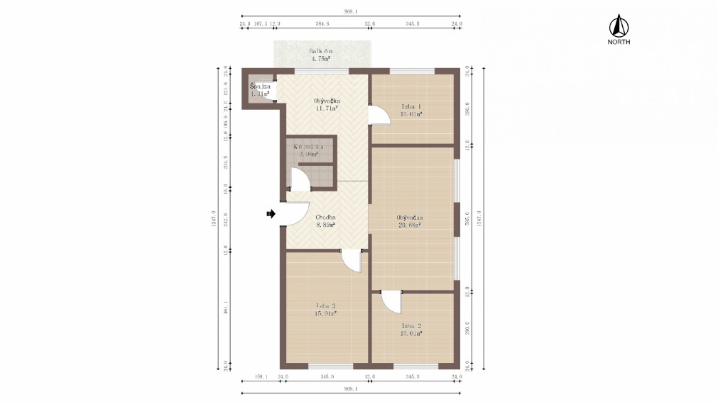 4-izbový byt v pokojnej zelenej časti Vlčince II.