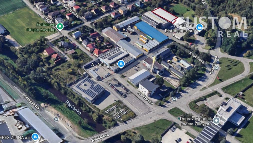 Skladový objekt s rozlohou 1 058 m² v areáli Žilina-Závodie