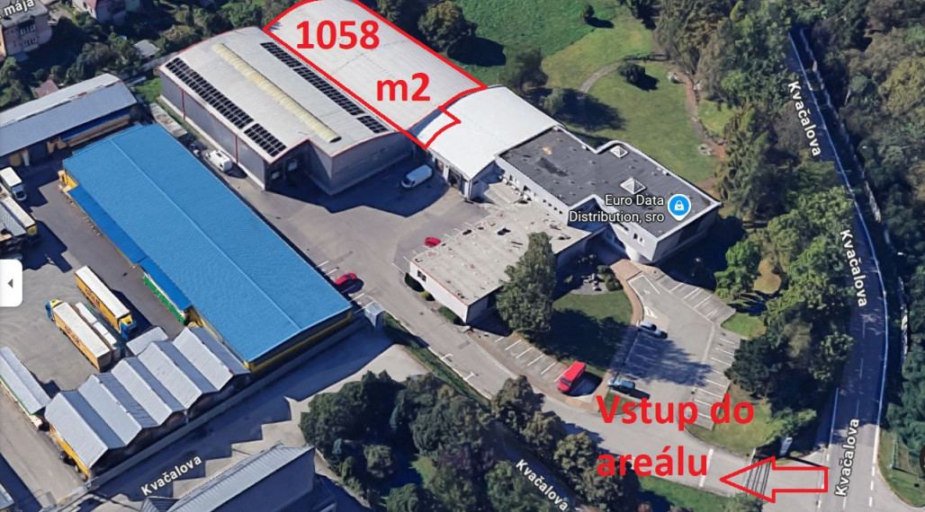 Skladový objekt s rozlohou 1 058 m² v areáli Žilina-Závodie