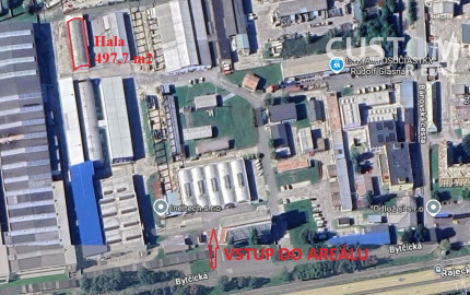 Prenajmeme halu  v Žiline o výmere 497 m2