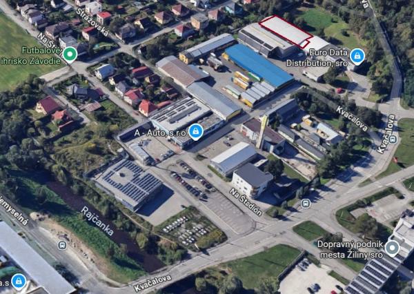 Skladový objekt s rozlohou 1 058 m² v areáli Žilina-Závodie