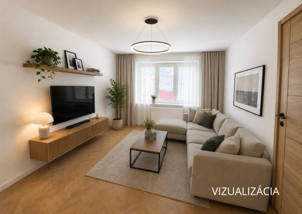 Svetlý 2 izbový byt v tehlovom bytovom dome, širšie centrum mesta