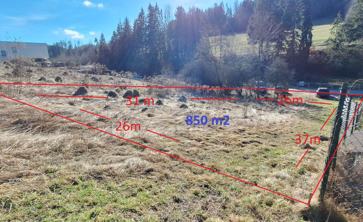 Predáme pozemok v obci Snežnica o výmere 850 m2 - pozemok pre rodinný dom, Snežnica, všetky siete - fotografia 4