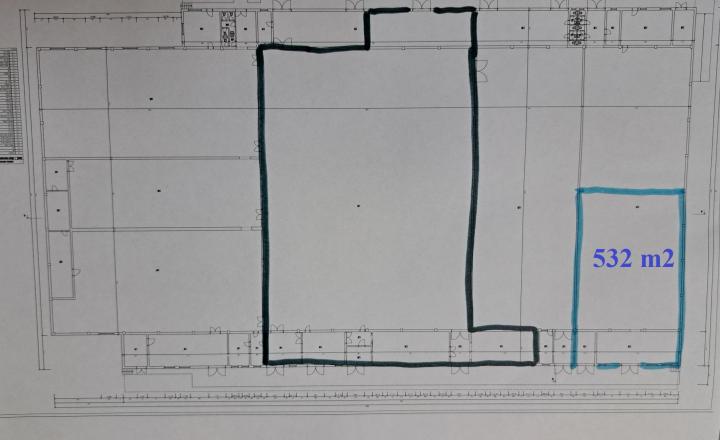 Prenajmeme skladovú halu o výmere 532 m2 v obci Oščadnica. - fotografia 1