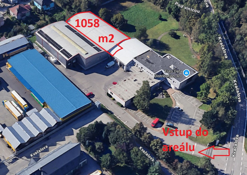 Skladový objekt s rozlohou 1 058 m² v areáli Žilina-Závodie