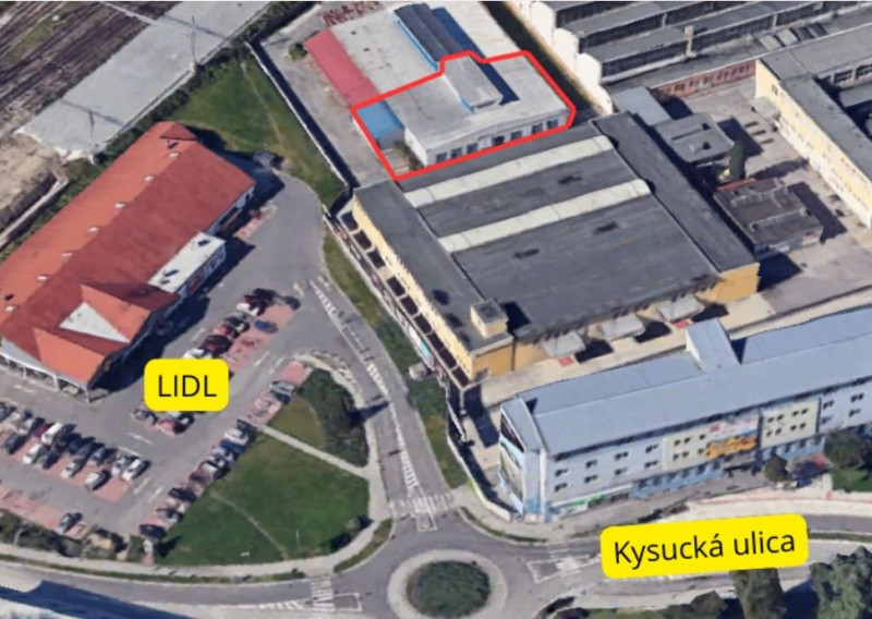 Skladovo-kancelársky objekt s rozlohou 606 m² v areáli Slovena