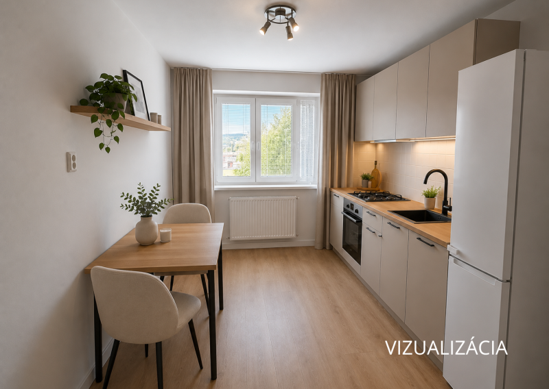 Svetlý 2 izbový byt v tehlovom bytovom dome, širšie centrum mesta
